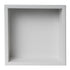 ALFI Built In Shower Shelf w/ Black/White-Stainless Steel (12" x 12")