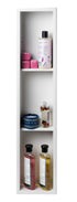 ALFI Built In Shower Shelf Black/White + Stainless Steel (8" x 36")