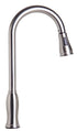 ALFI AB2043 Pull Down Kitchen Faucet w/ Solid Brushed/Polished Stainless Steel