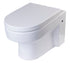 EAGO WD101 Toilet Bowl Wall Mount Dual-Flush Modern White Ceramic