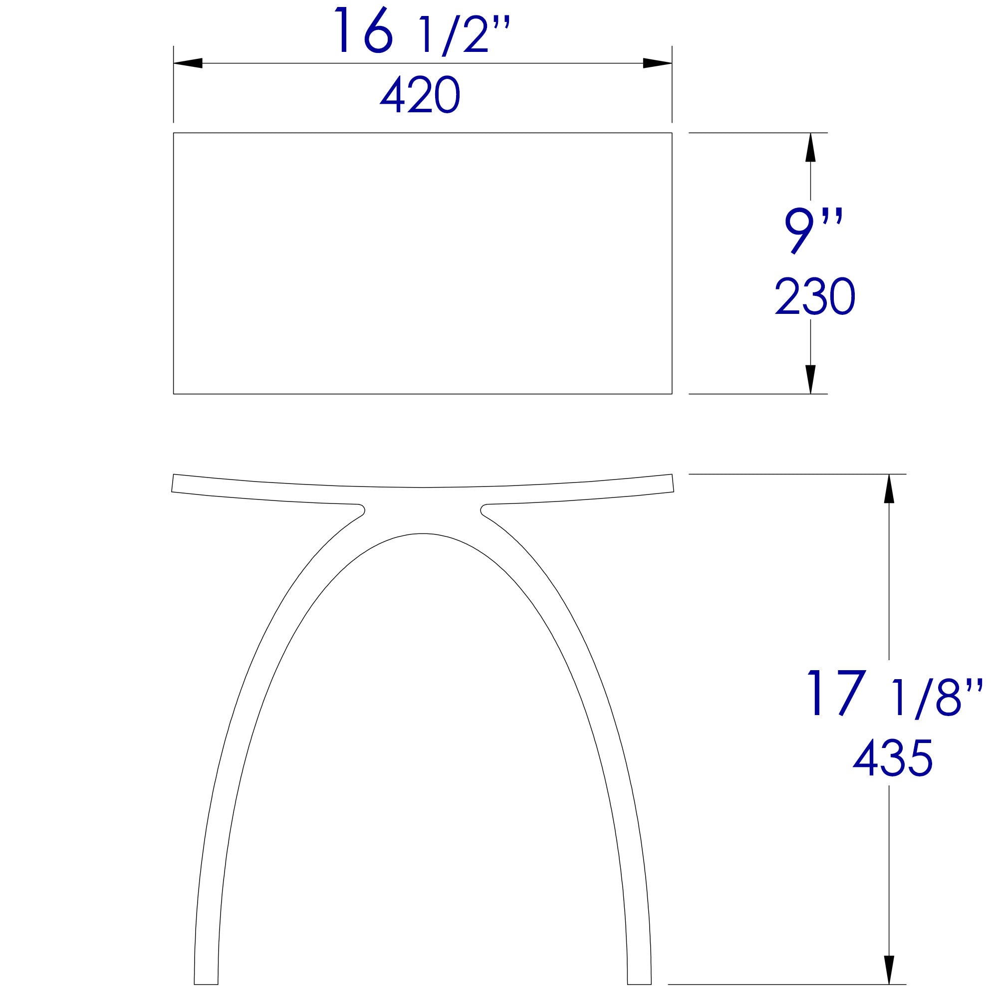 ALFI ABST77 Bathroom & Shower Stool w/ Arched Solid Surface Resin (white/black)