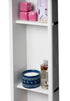 ALFI Built In Shower Shelf Black/White + Stainless Steel (8" x 36")