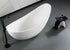 ALFI ABST77 Bathroom & Shower Stool w/ Arched Solid Surface Resin (white/black)