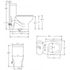 Whitehaus WHMFL3309-EB Toilet Magic Dual-Flush w/ Elongated Bowl