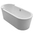 Whitehaus WHVT180BATH Freestanding Bathtub Oval Acrylic Soaker
