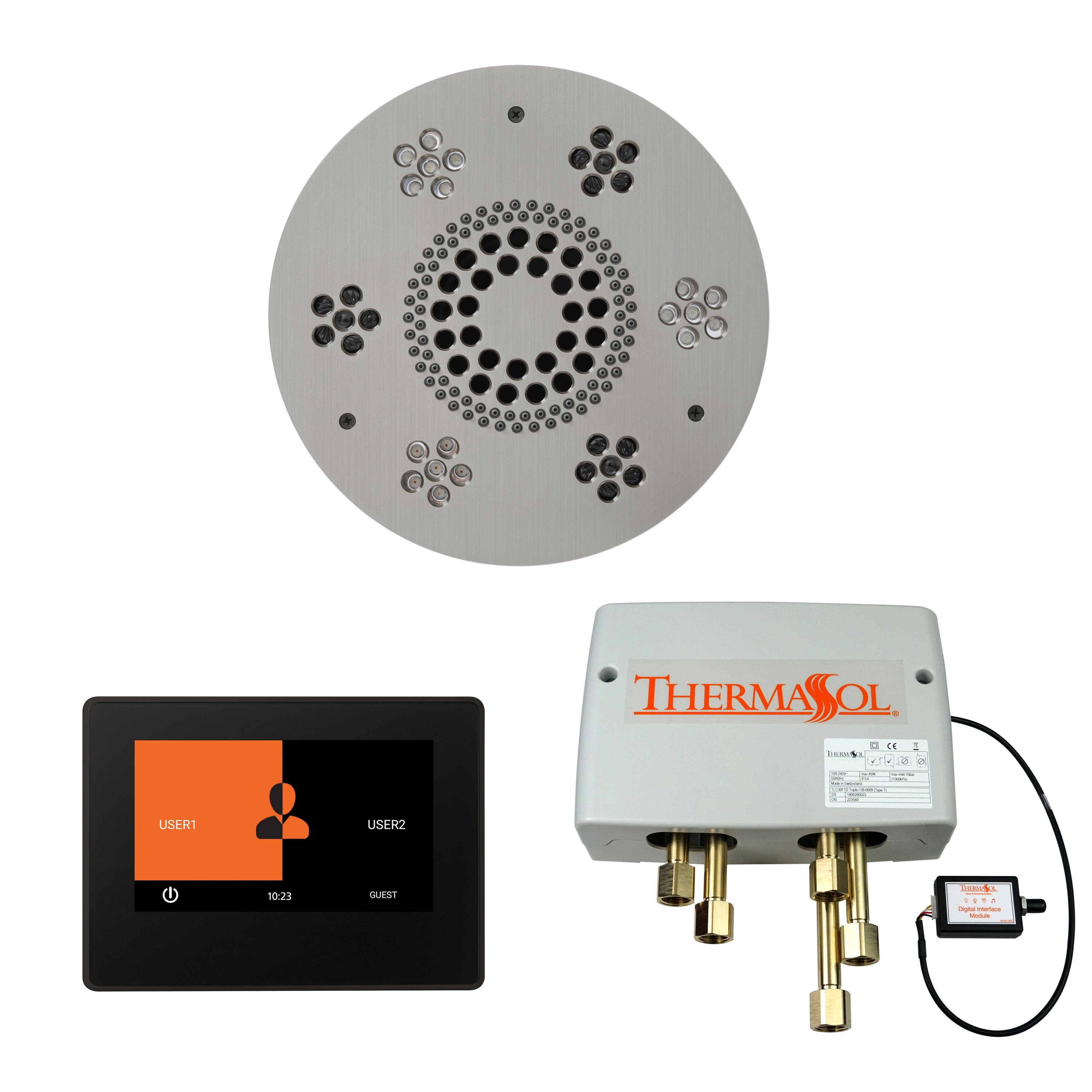 ThermaSol Shower Kit - The Wellness Shower Package with 7" ThermaTouch