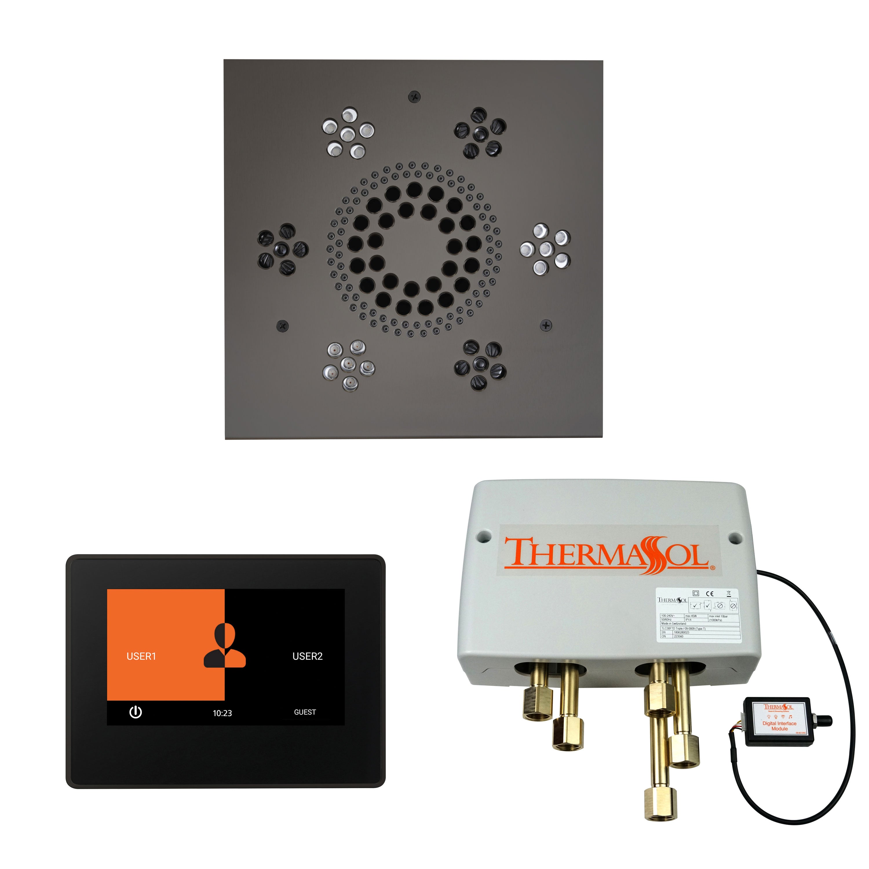 ThermaSol Shower Kit - The Wellness Shower Package with 7" ThermaTouch