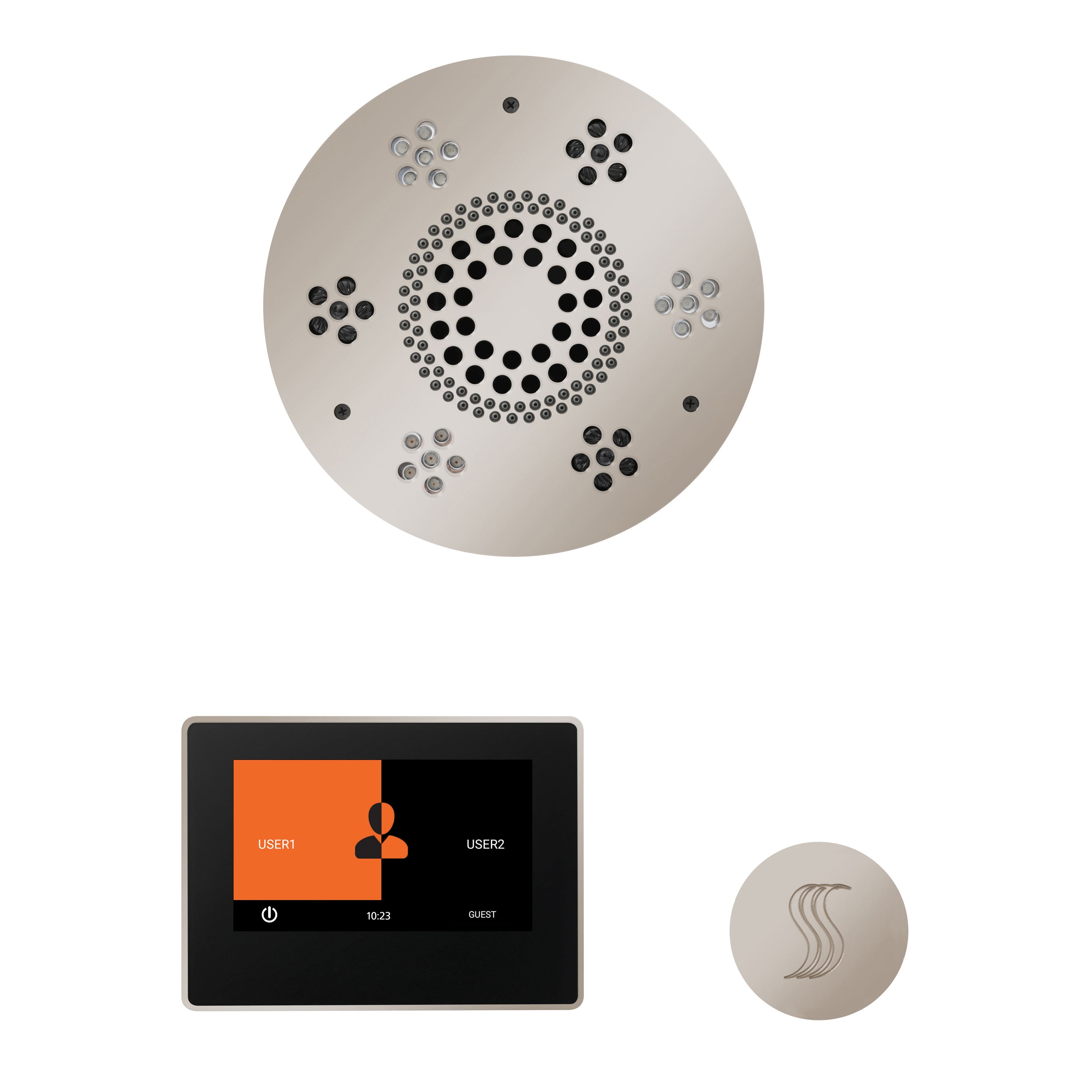 ThermaSol Steam Shower Kit - The Wellness Steam Package with 7" ThermaTouch