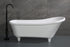 ALFI AB9960 Bathtub White Matte Clawfoot Solid Surface Resin (67-inch)