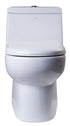 EAGO TB351 Toilet Dual-Flush w/ High Efficiency Low Flush White