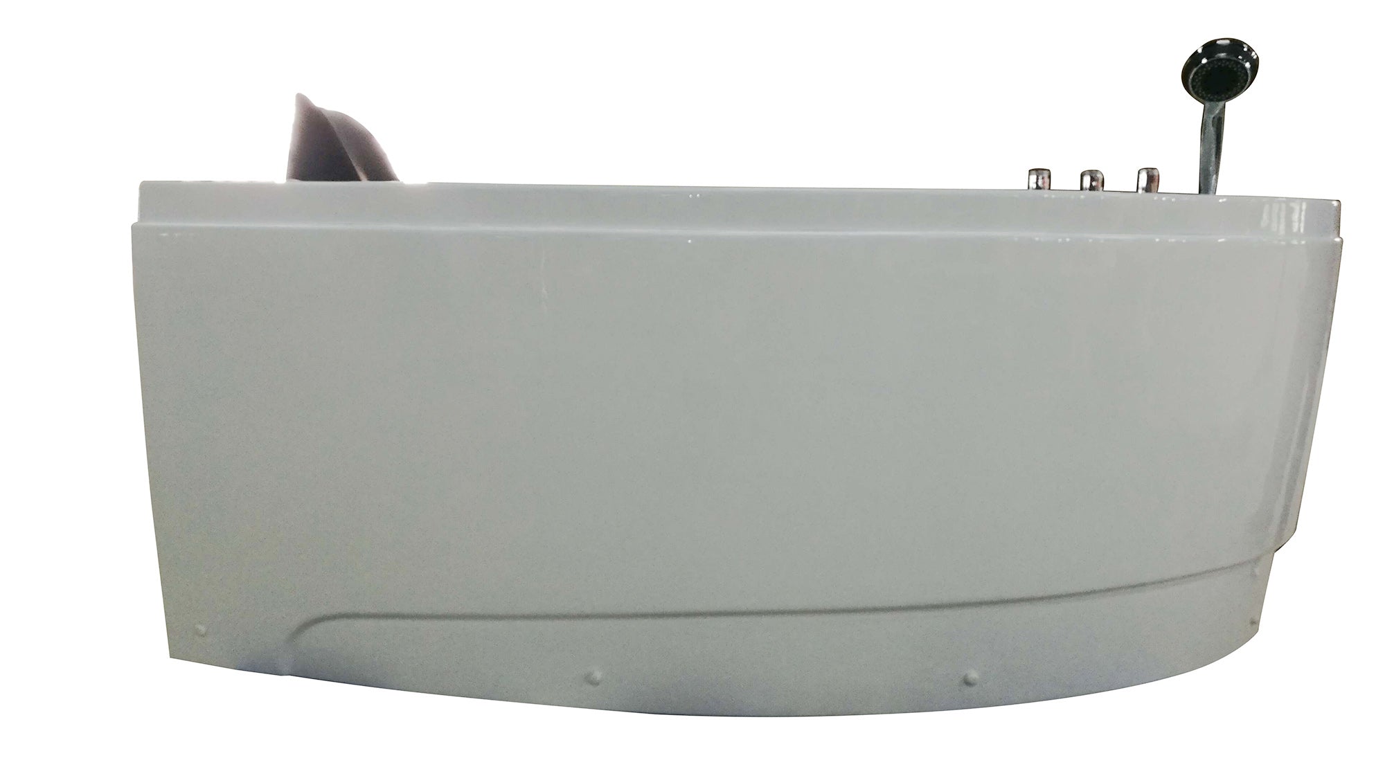 EAGO AM161 Corner Whirlpool Bath Tub White Acrylic