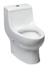 EAGO TB358 Toilet Dual-Flush One Piece Elongated Ceramic