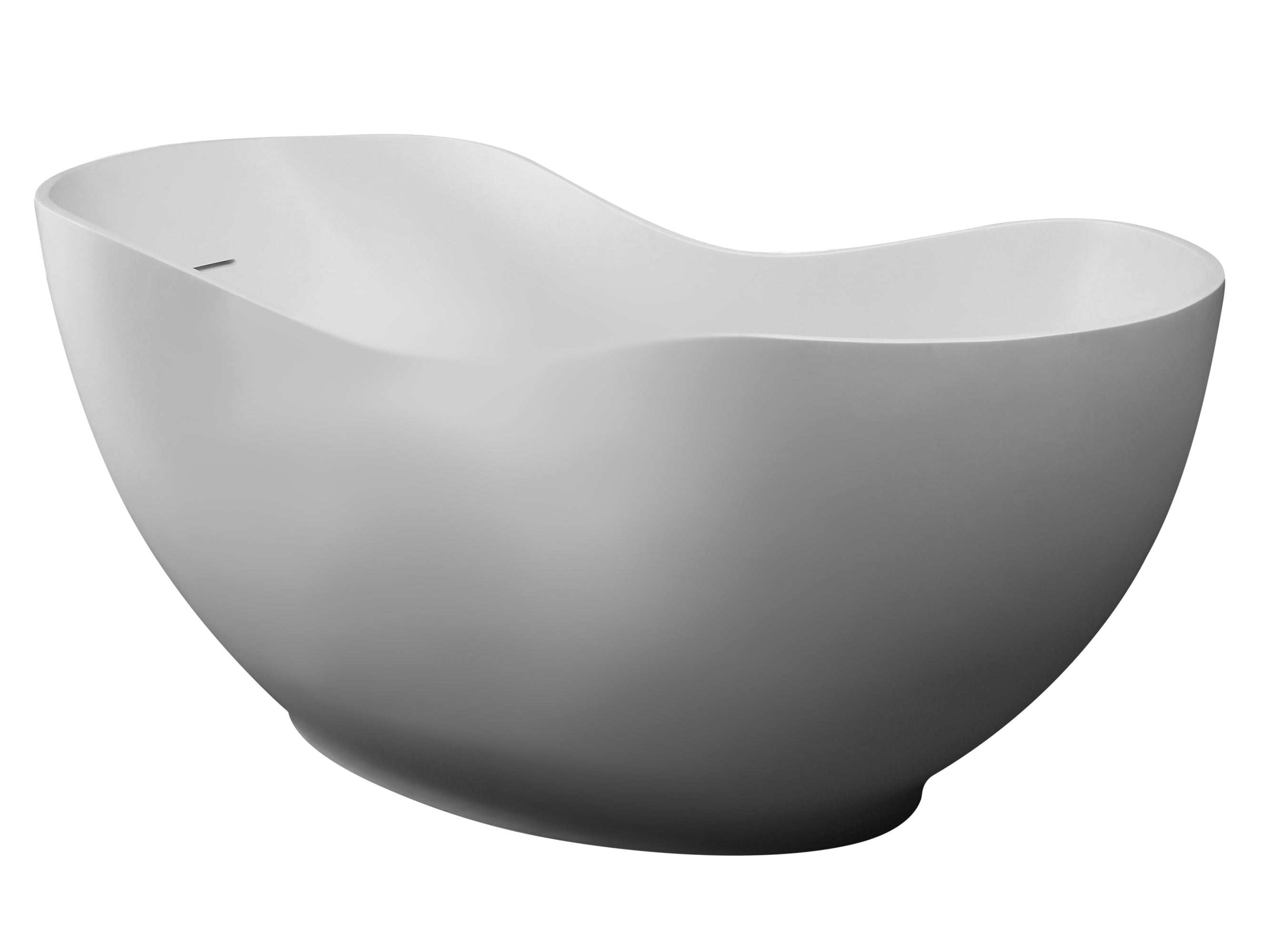 ALFI AB9949 Bathtub White Solid Surface Smooth Resin Soaker (66-inch)